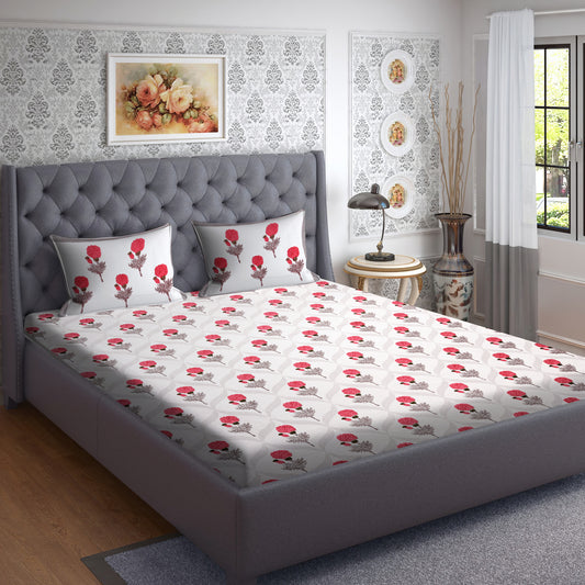 Pink Floral Bedsheet
