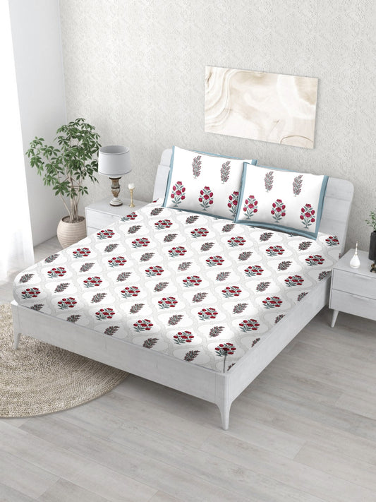 Blue Jaal Bedsheet