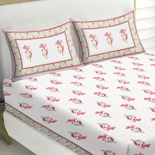 Pink Tulip Bedsheet