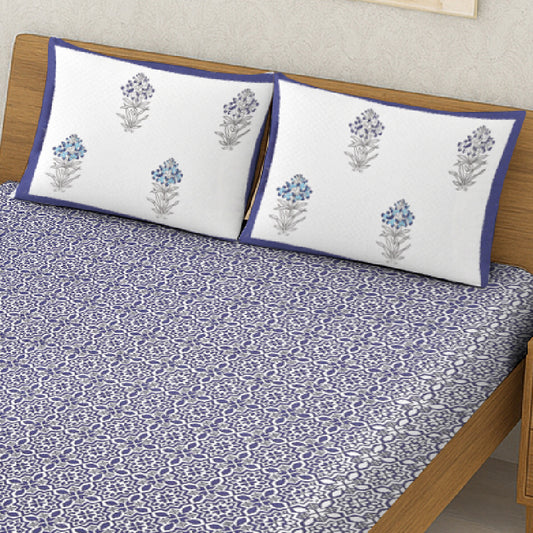 Blue Abstract pattern Bedsheet