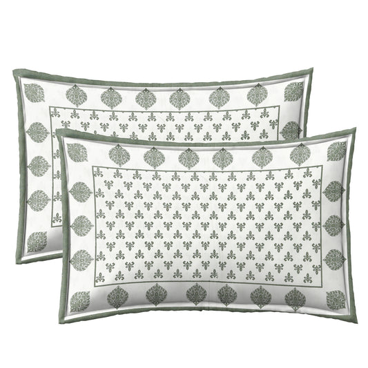 Sage Green Abstract pattern Bedsheet